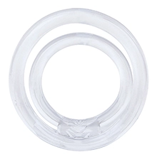 Screaming O Ring O2 Cock Ring with Ball Sling in Clear