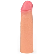 Revolutionary Silicone Natural Erection Extender Sleeve 2 inch in Flesh