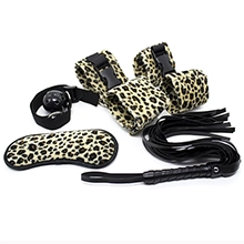 5-Piece Leopard Print Bondage Kit – Unleash Your Wild Side